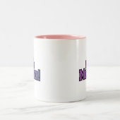 Paars ben ik een New Moeder Tshirts en Gifts Tweekleurige Koffiemok (Center)