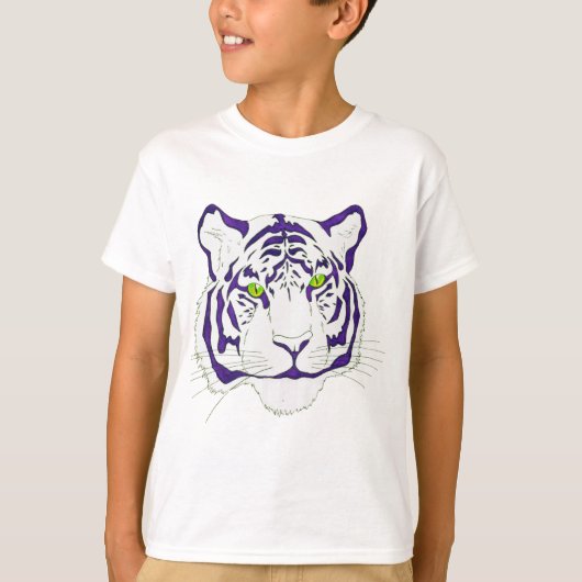 Paars-Bengaltijger T-shirt (Voorkant)