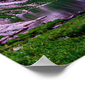 Paars bergmeer / zonsondergang poster (Hoek)