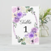 Paars Berichten Tafelnummer (Staand voorkant)