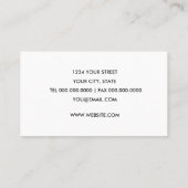 Paars Berry Vine Visitekaartje (Achterkant)