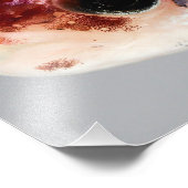 Paars Betta Fish Head Foto Afdruk (Hoek)