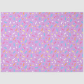 Paars Bevroren Icing & Donut Sprinkles Tissuepapier (Voorkant)