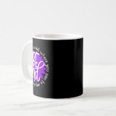 Paars bewustzijn bij overdosering koffiemok (Voorkant links)