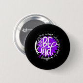 Paars bewustzijn bij overdosering ronde button 5,7 cm (Voorkant /achterkant)