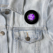 Paars bewustzijn bij overdosering ronde button 5,7 cm (In situ)