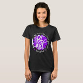 Paars bewustzijn bij overdosering t-shirt (Voorkant volledig)