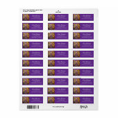 Paars bewustzijnslint Fibro Etiket (Full Sheet)