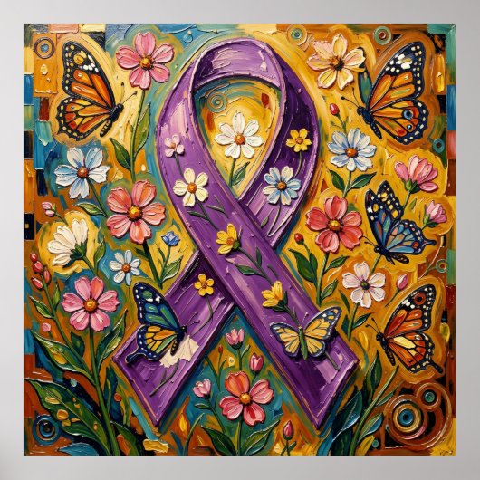 Paars Bewustzijnslint Fibro Poster (Voorkant)