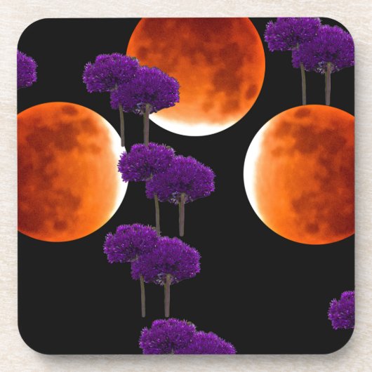 Paars binnendringen bier onderzetter (Voorkant)