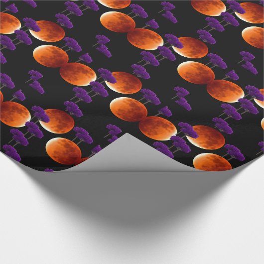 Paars binnendringen cadeaupapier (Hoek)