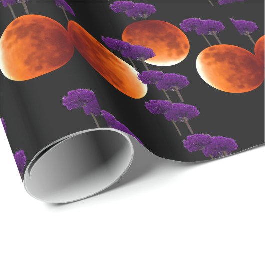 Paars binnendringen cadeaupapier (Rol Hoek)