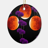 Paars binnendringen keramisch ornament (Links)