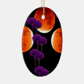 Paars binnendringen keramisch ornament (Rechts)