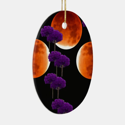 Paars binnendringen keramisch ornament (Rechts)