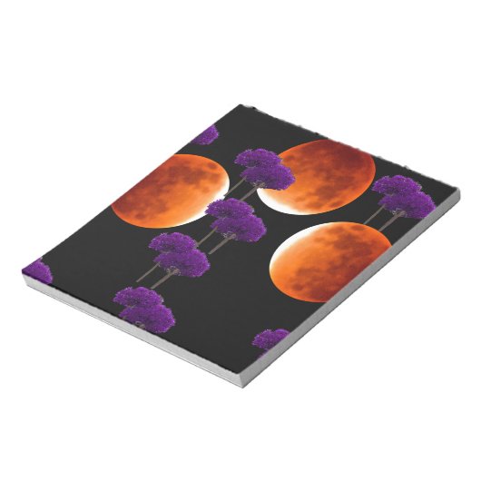 Paars binnendringen notitieblok (Linkerzijde)