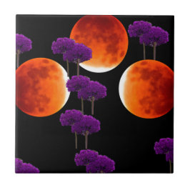 Paars binnendringen tegeltje