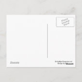 Paars Bird Daisy Flowers Cute Briefkaart (Achterkant)