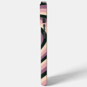 Paars Black Hypnotic Heart Love Patroon Case-Mate iPhone Case (Achterkant / Links)