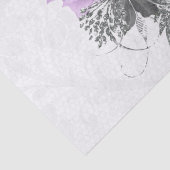 Paars-Black Silver Floral Lace Bouquet Decoupage Tissuepapier (Detail)