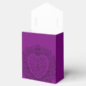 Paars Black Wedding Gothic Heart Bedankdoosjes (Geopend)