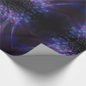 Paars bladerdekleppen voor kunstschilfers cadeaupapier (Hoek)