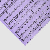 Paars bladmuziek vloeipapier tissuepapier (Detail)