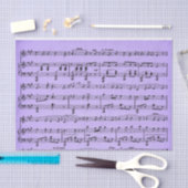 Paars bladmuziek vloeipapier tissuepapier (Craft)