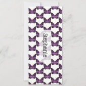 Paars Bladwijzer voor vlinderontwerp (Voorkant)