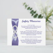 Paars Blauw Diamant Oneindigheid Veiligheidsmaatre Kaart (Staand voorkant)