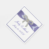 Paars blauw diamantbuspapier Napkins Servet (Hoek)