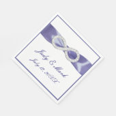 Paars blauw diamantoneindig papier Napkins Servet (Hoek)