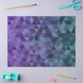 paars blauw driehoekspapier tissuepapier (Craft)
