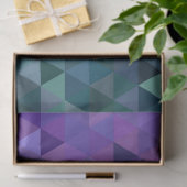 paars blauw driehoekspapier tissuepapier (Geschenk)