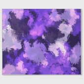 Paars blauw en cool modern elegant design cadeaupapier (Vlak)