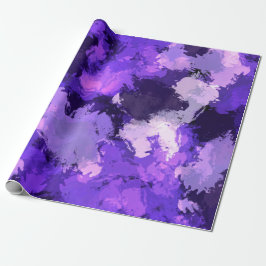 Paars blauw en cool modern elegant design cadeaupapier