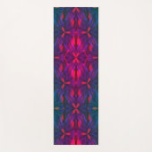 Paars blauw en rood abstract ontwerp yogamat (Voorkant)