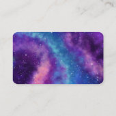 Paars, blauw en roze Galactisch Visitekaartje (Achterkant)
