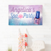 Paars| Blauw en Sparks| Nail Poolse Spa Spandoek (Insitu)