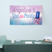 Paars| Blauw en Sparks| Nail Poolse Spa Spandoek (Beurs)