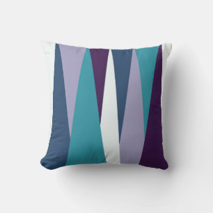 paars blauw en wit kussen