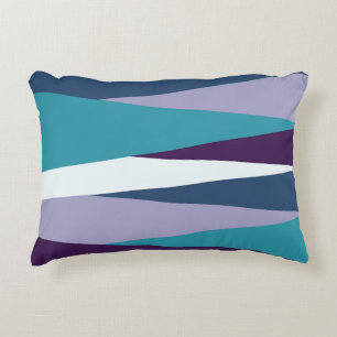paars blauw en wit paars abstract accent kussen