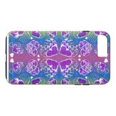 Paars, blauw, geel Whimsical-patroon Case-Mate iPhone Case (Achterkant (Horizontaal))