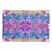 Paars, blauw, geel Whimsical-patroon Kussensloop (Achterkant)