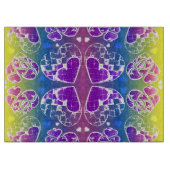 Paars, blauw, geel Whimsical-patroon Snijplank (Voorkant)