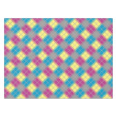 Paars blauw gele patroon tafelkleed (Voorkant (Horizontaal))