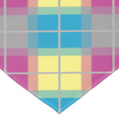 Paars blauw gele patroon tafelkleed (Gekanteld)