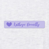 Paars blauw geluid  script labels (Design 2)