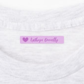 Paars blauw geluid  script labels (Aangebracht)