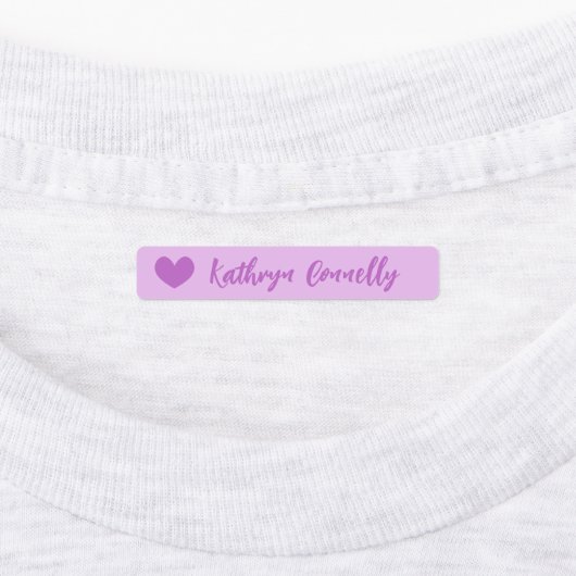 Paars blauw geluid  script labels (Aangebracht)